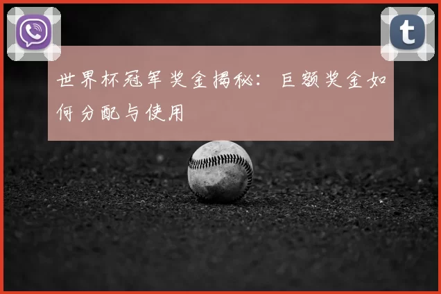 世界杯冠军奖金揭秘:巨额奖金如何分配与使用