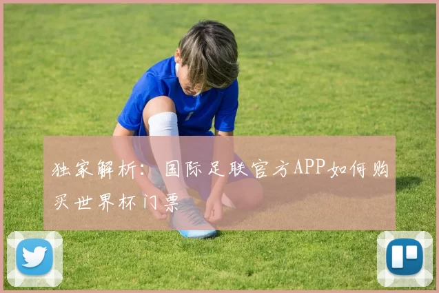 独家解析:国际足联官方APP如何购买世界杯门票